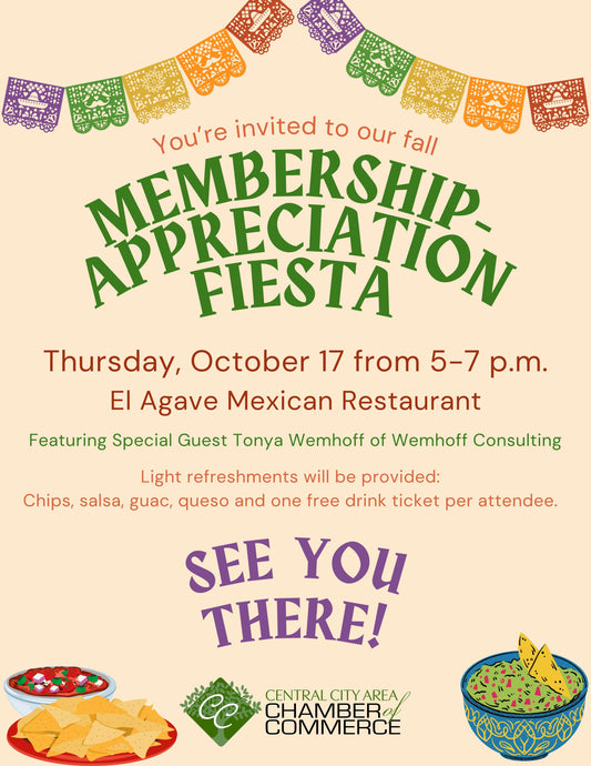 Membership Appreciation Fiesta | Thursday, October 17 from 5-7 pm