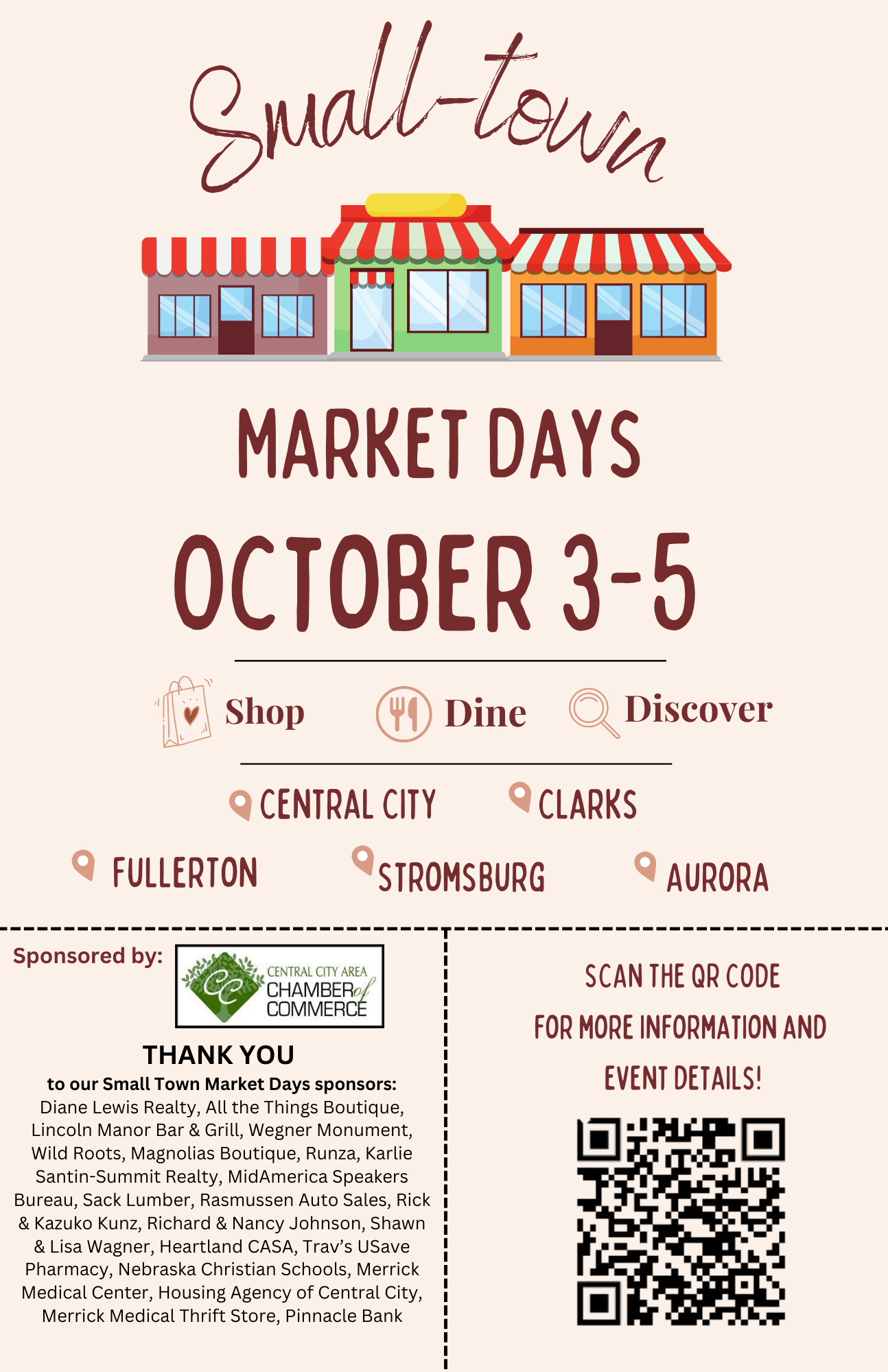 Small Town Market Days - October 3-5, 2024